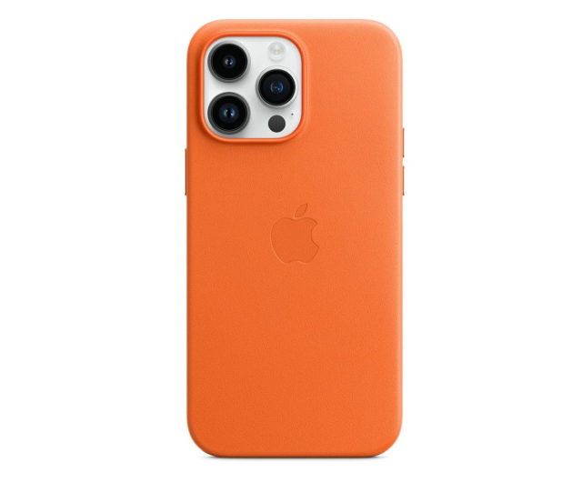 APPLE do iPhone 14 Pro Max Leather Case with MagSafe - Orange - 1070973 - zdjęcie